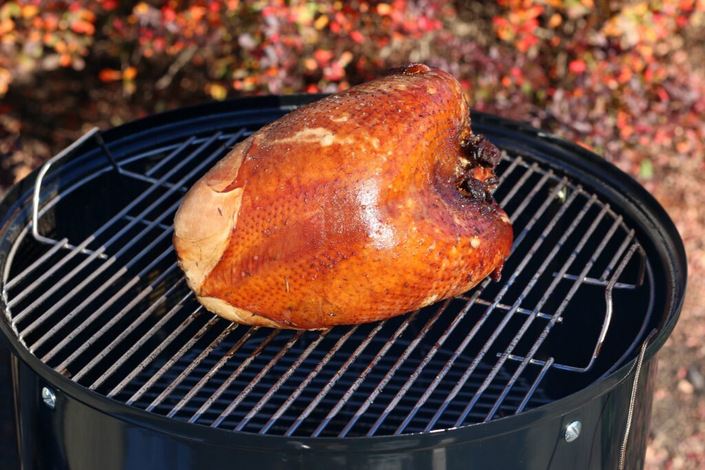 Cooking a Turkey on Weber Smoker