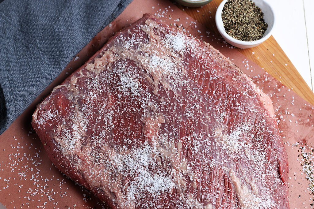 brisket with salt rub