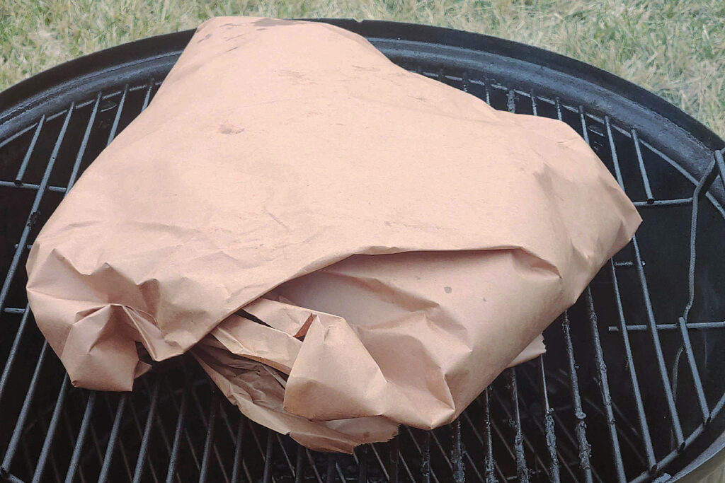 Smoked Brisket wrapped in butcher paper