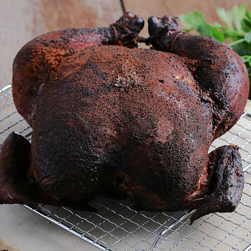 smoked whole chicken