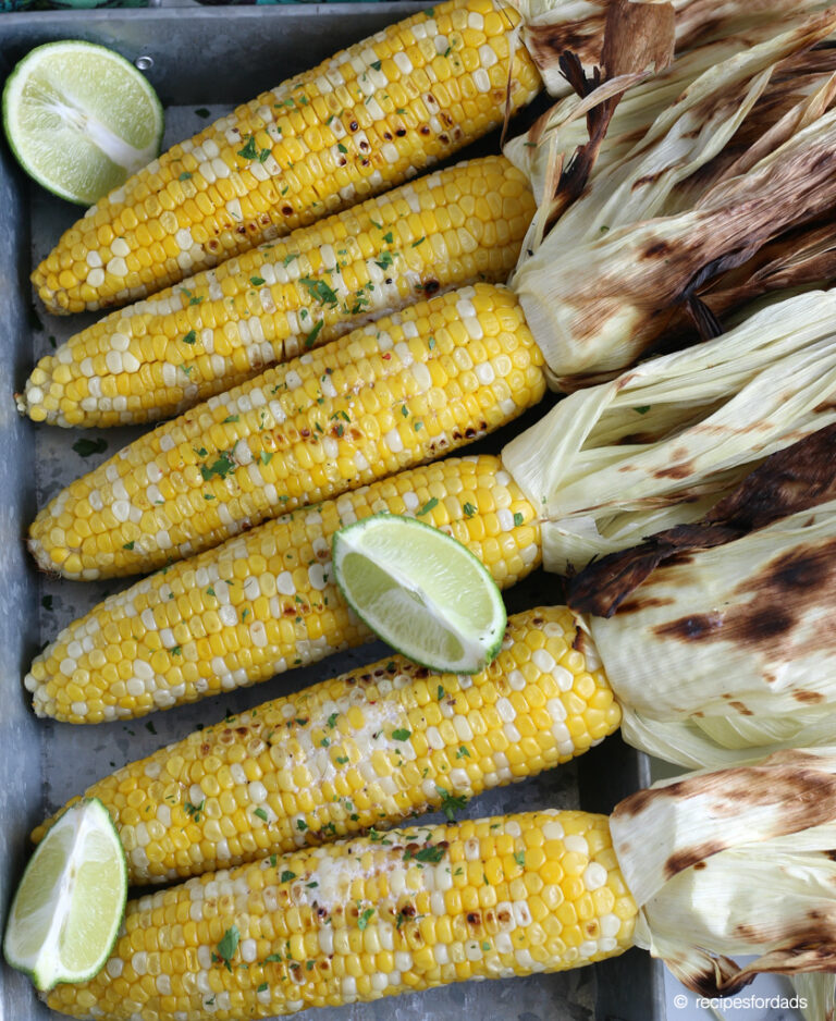 Grilled Corn on the Cob (with the Husks)