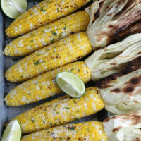 grilled corn on the cob with limes