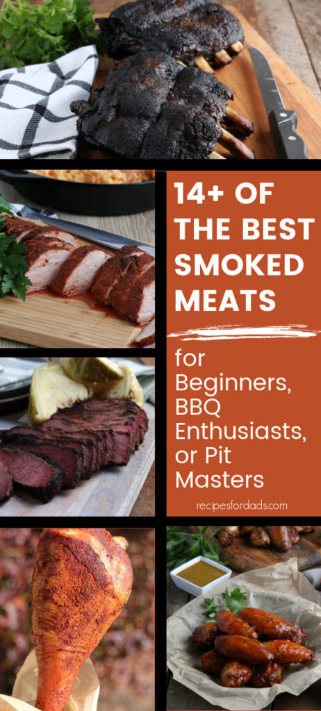 14 of the best smoked meats pin graphic for pinterest