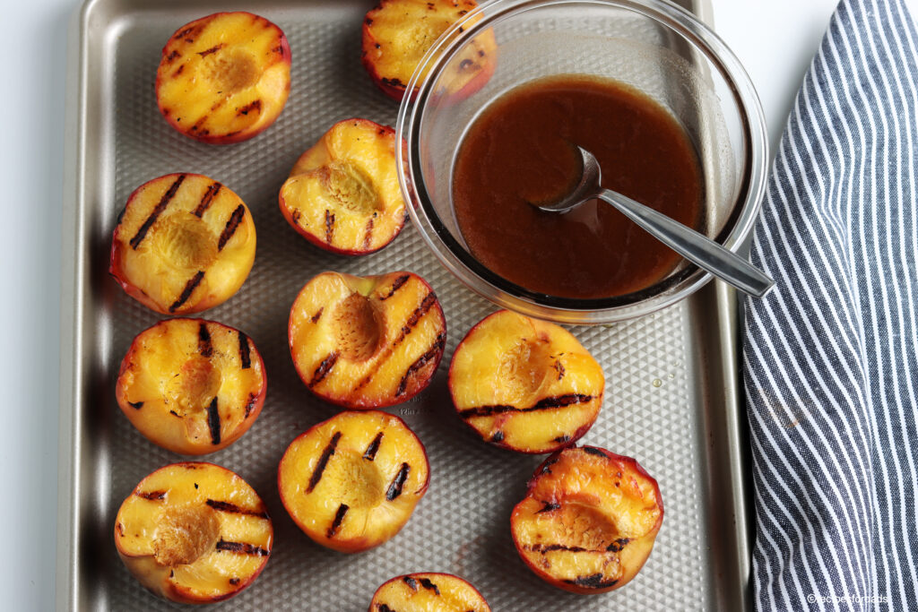 grilled peach glaze