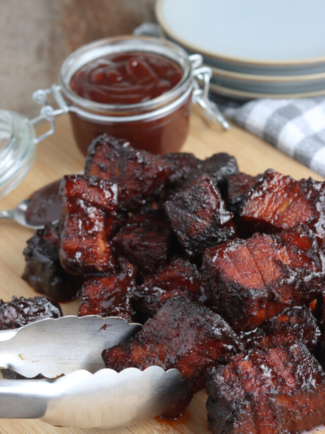 Poor Man’s Burnt Ends from Smoked Pork Belly