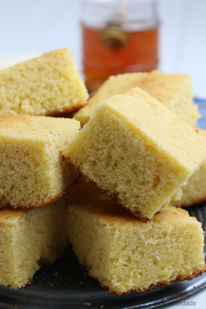 Cornbread Cut Up