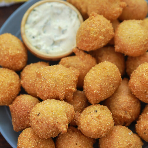 Homemade Hush Puppies with Dip