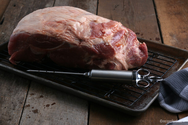 Pork Butt Injection With Apple Cider Vinegar