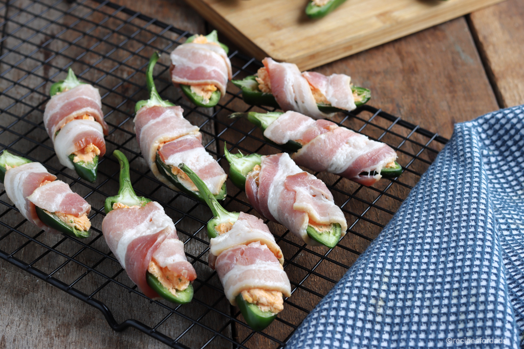 Bacon wrapped jalapenos