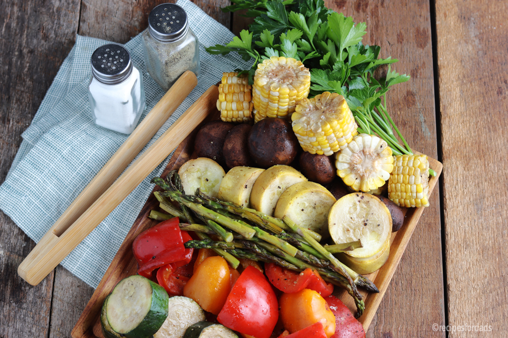 cooked smoked vegetables