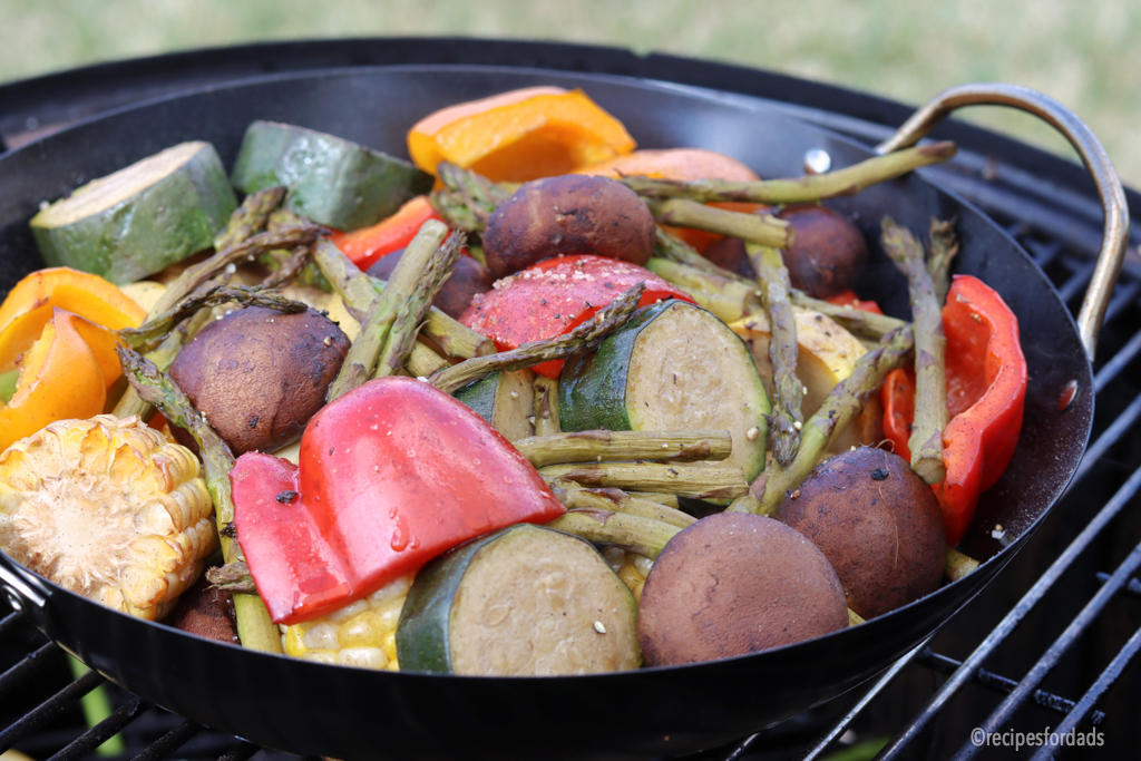 Delicious smoked vegetables on the Weber Smoker