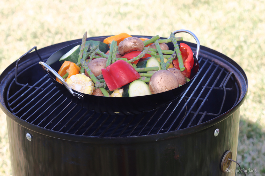 Smoked vegetables on the Weber Smoker