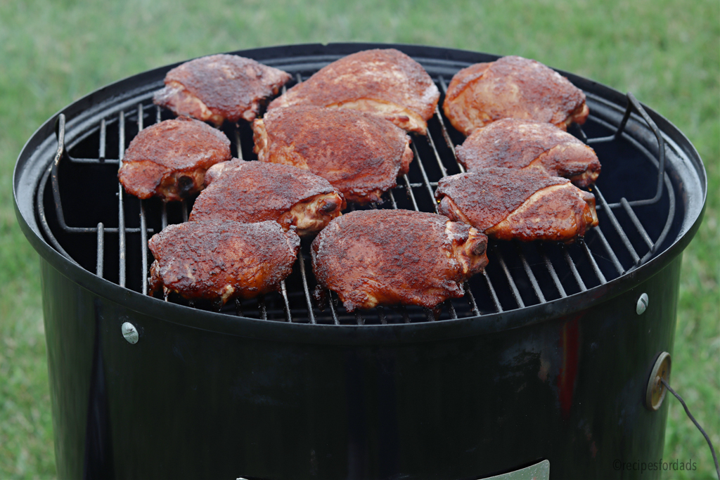 smoked chicken thighs done