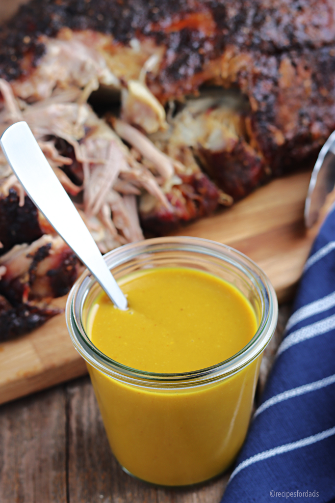 Carolina Mustard Sauce and pork