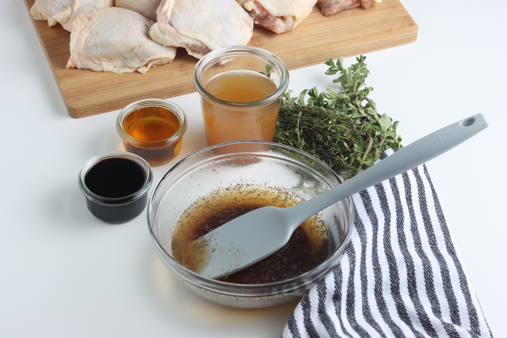 Ingredients for chicken brine.