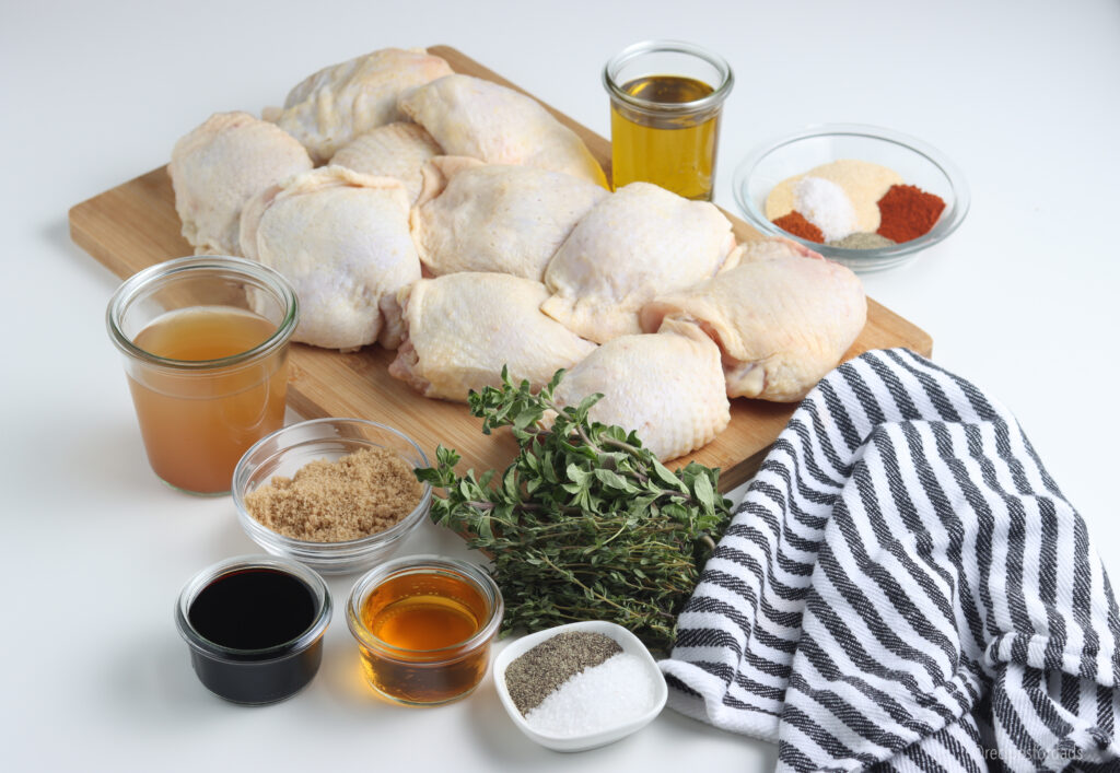 Ingredients for Smoked Chicken Thighs