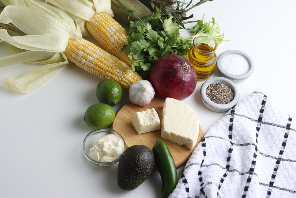 ingredients for mexican street corn salad