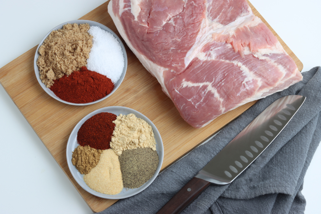 ingredients for smoked pork belly