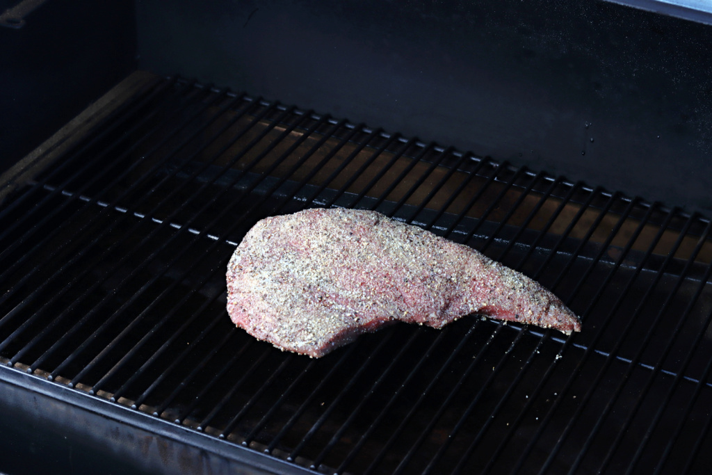 tri tip on the Traeger smoker