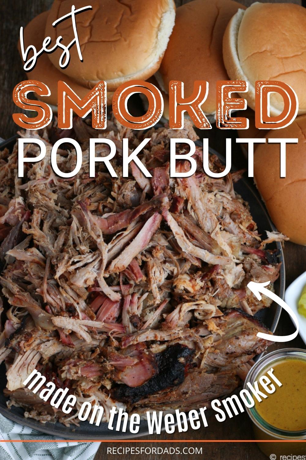 smoked pork butt recipe graphic 